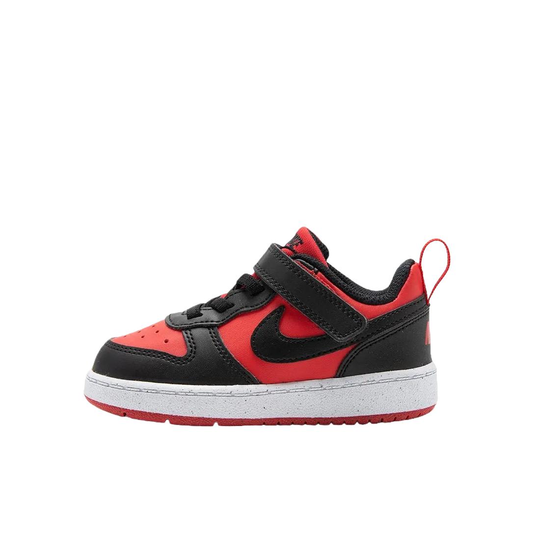 推荐商品：Nike  Court Borough  时尚潮流 舒适轻便 休闲耐磨  板鞋 儿童 小童/大学红/白色/黑色