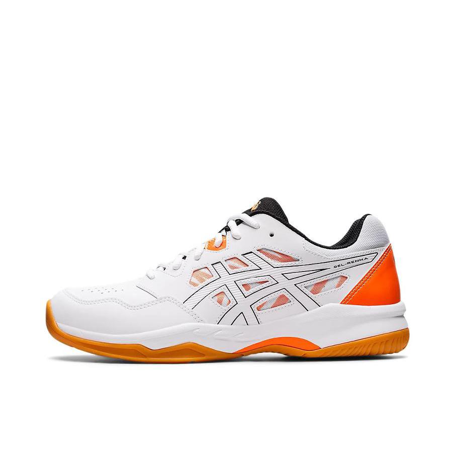 推荐商品：Asics/亚瑟士 Gel-Renma 羽毛球鞋 减震稳定支撑防滑耐磨网面透气舒适百搭简约休闲 白色/橙色