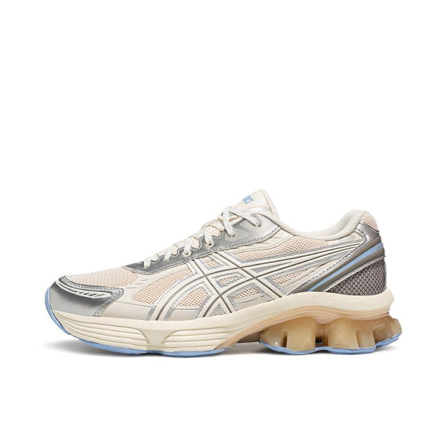 推荐商品：Asics/亚瑟士 GEL-KINETIC FLUENT 合成革 支撑 回弹 防滑 耐磨 跑鞋 奶油色