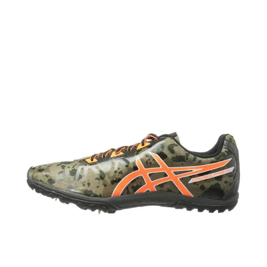 推荐商品：Asics/亚瑟士 Cross Freak 2 透气舒适 缓震耐磨 潮流休闲 运动 跑步鞋 绿色/橙色