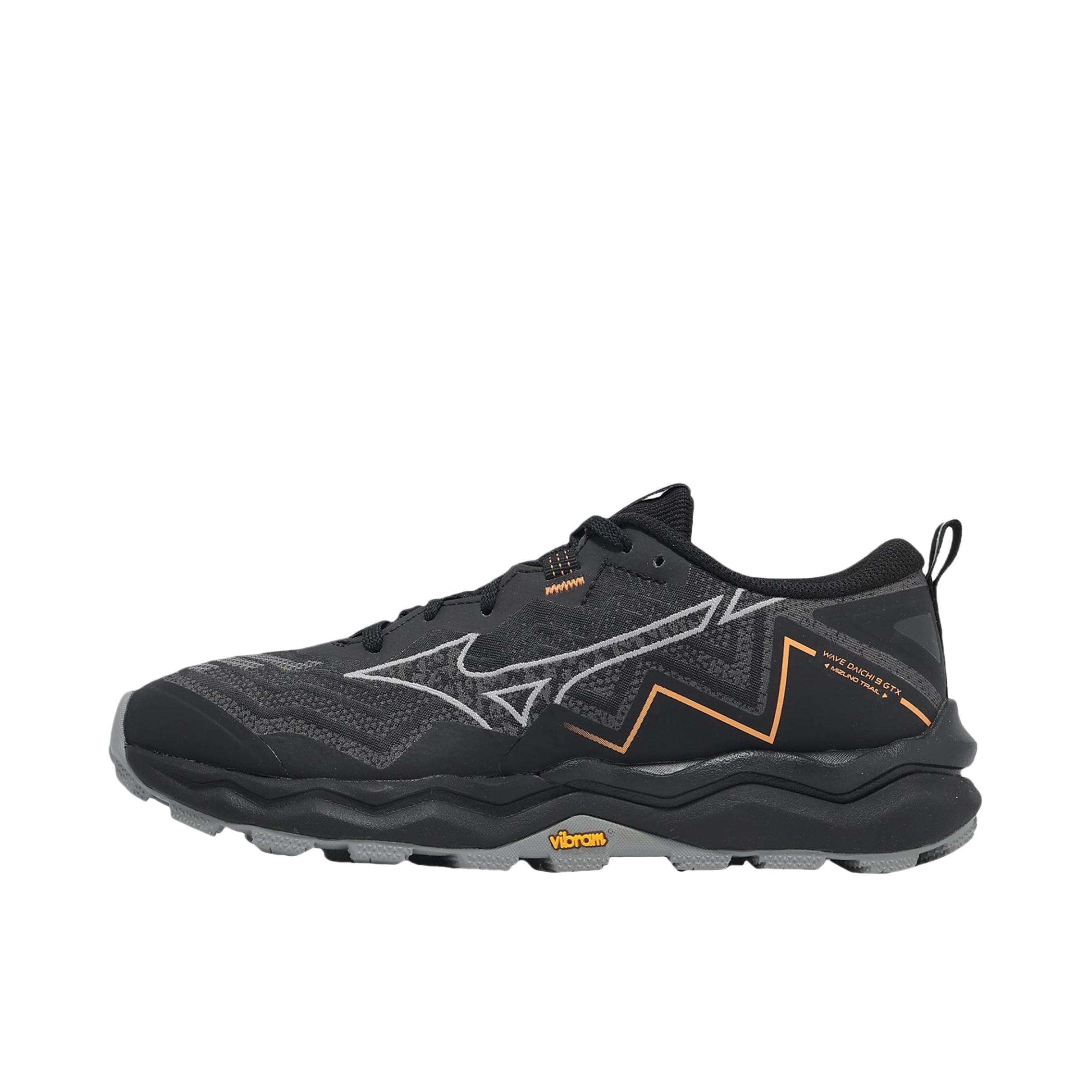 推荐商品：Mizuno/美津浓 Wave Daichi 9 GTX 简约 耐磨 低帮 支撑 防水 跑鞋 深黑色