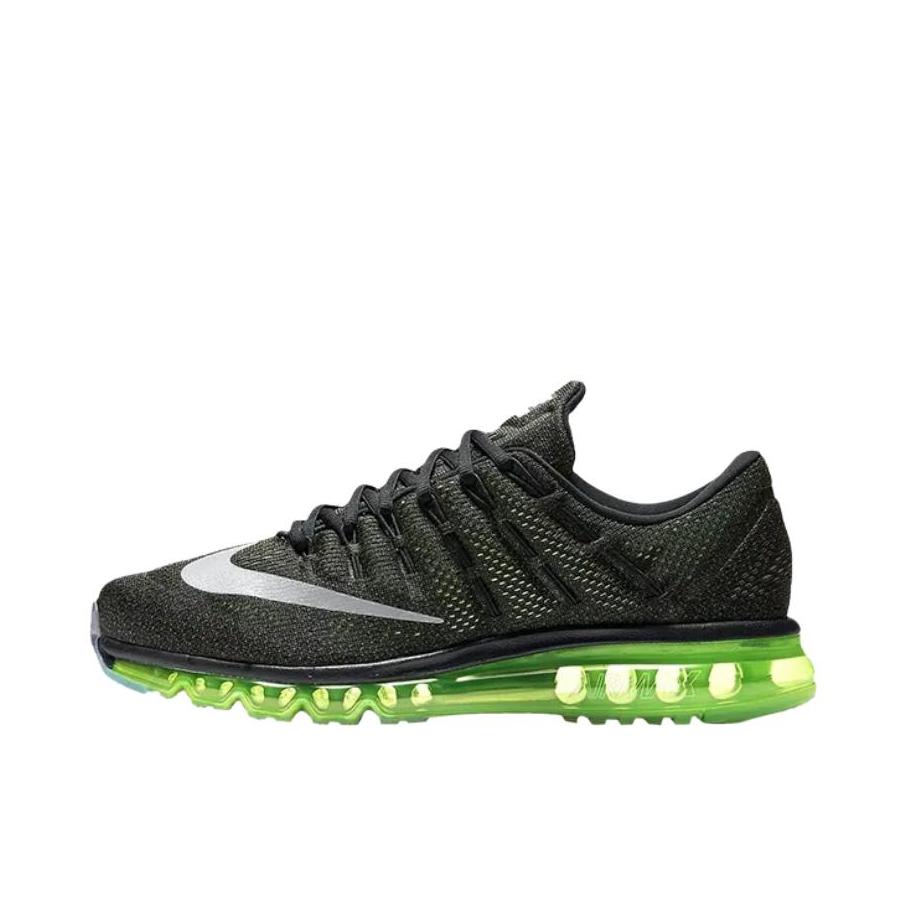 推荐商品：Nike Air Max 2016 跑鞋 全掌气垫减震回弹透气轻便舒适耐磨运动织物低帮 绿色