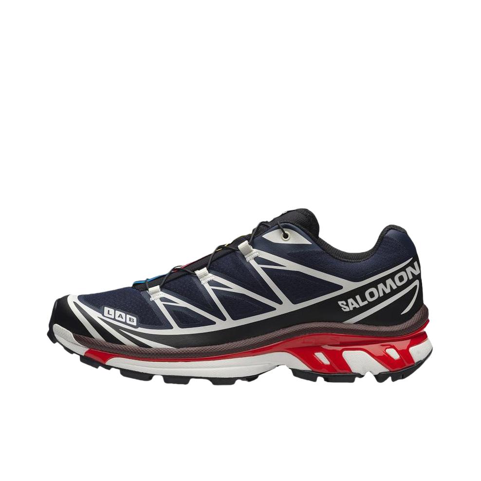 推荐商品：Salomon/萨洛蒙 XT-6 GTX 户外休闲鞋 防水包裹性支撑百搭厚底抽绳 深海蓝/白色