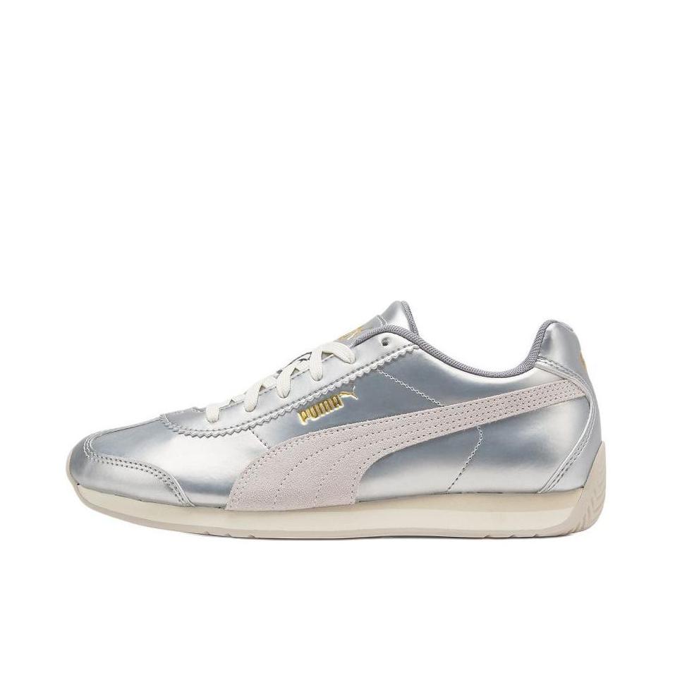 推荐商品：Puma/彪马 Turin 3 运动休闲鞋 防滑耐磨轻便舒适百搭复古薄底 金属漆/银色/象牙色