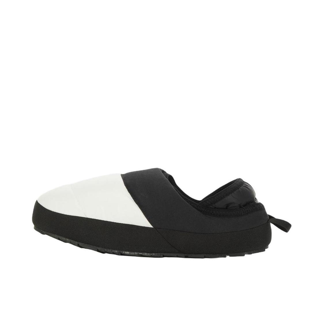 推荐商品：北面 Nuptse MULE 运动休闲鞋 保暖橡胶平跟一脚蹬 黑色/白色
