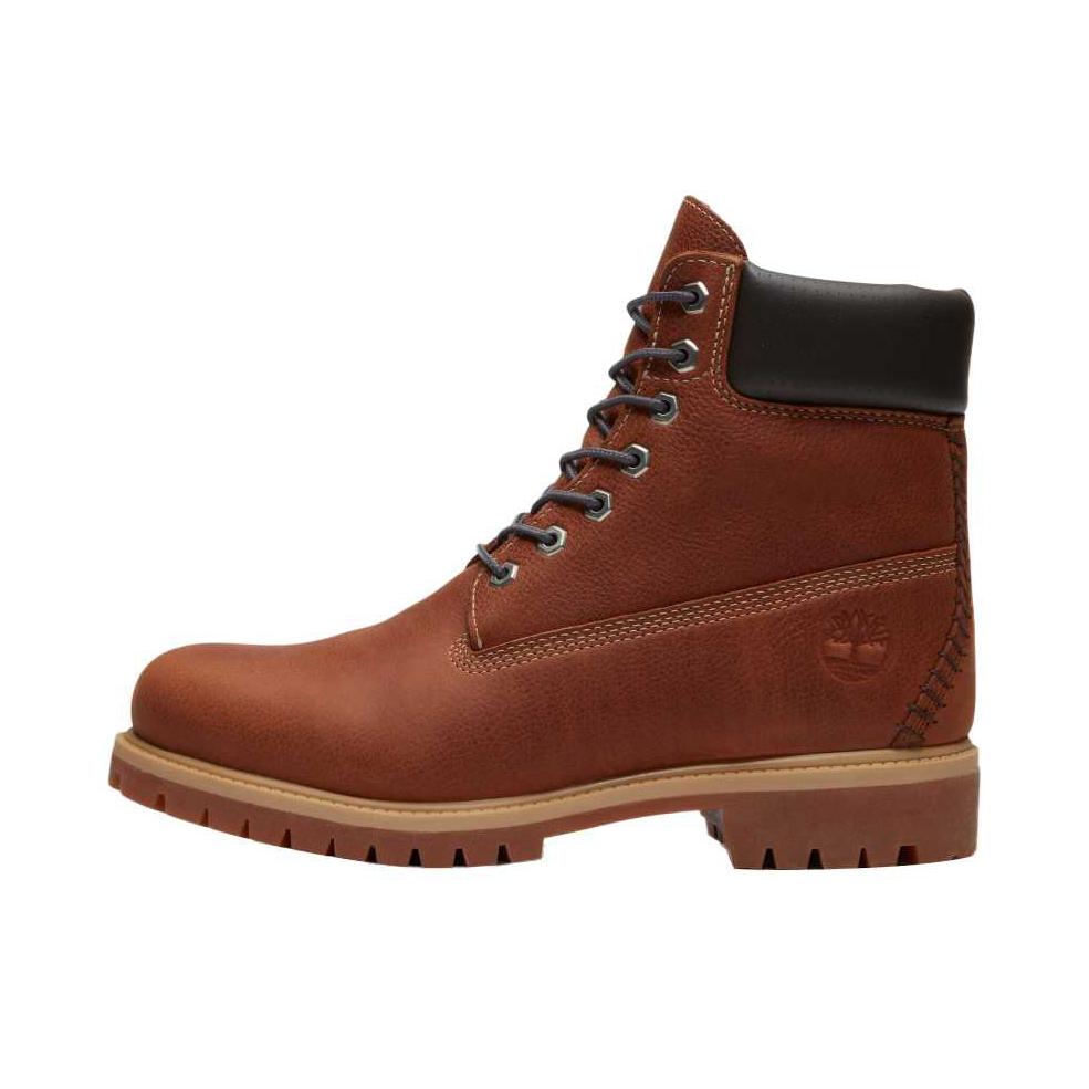 推荐商品：Timberland/添柏岚 Premium 系列 防水 舒适耐磨 高筒 简约百搭 马丁靴 深棕色/黄色