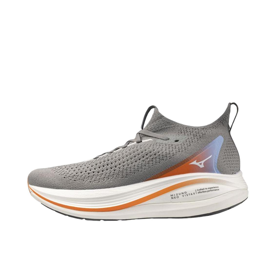 推荐商品：Mizuno/美津浓 Neo Vista 2 跑鞋 柔软耐磨回弹橡胶支撑 灰色 