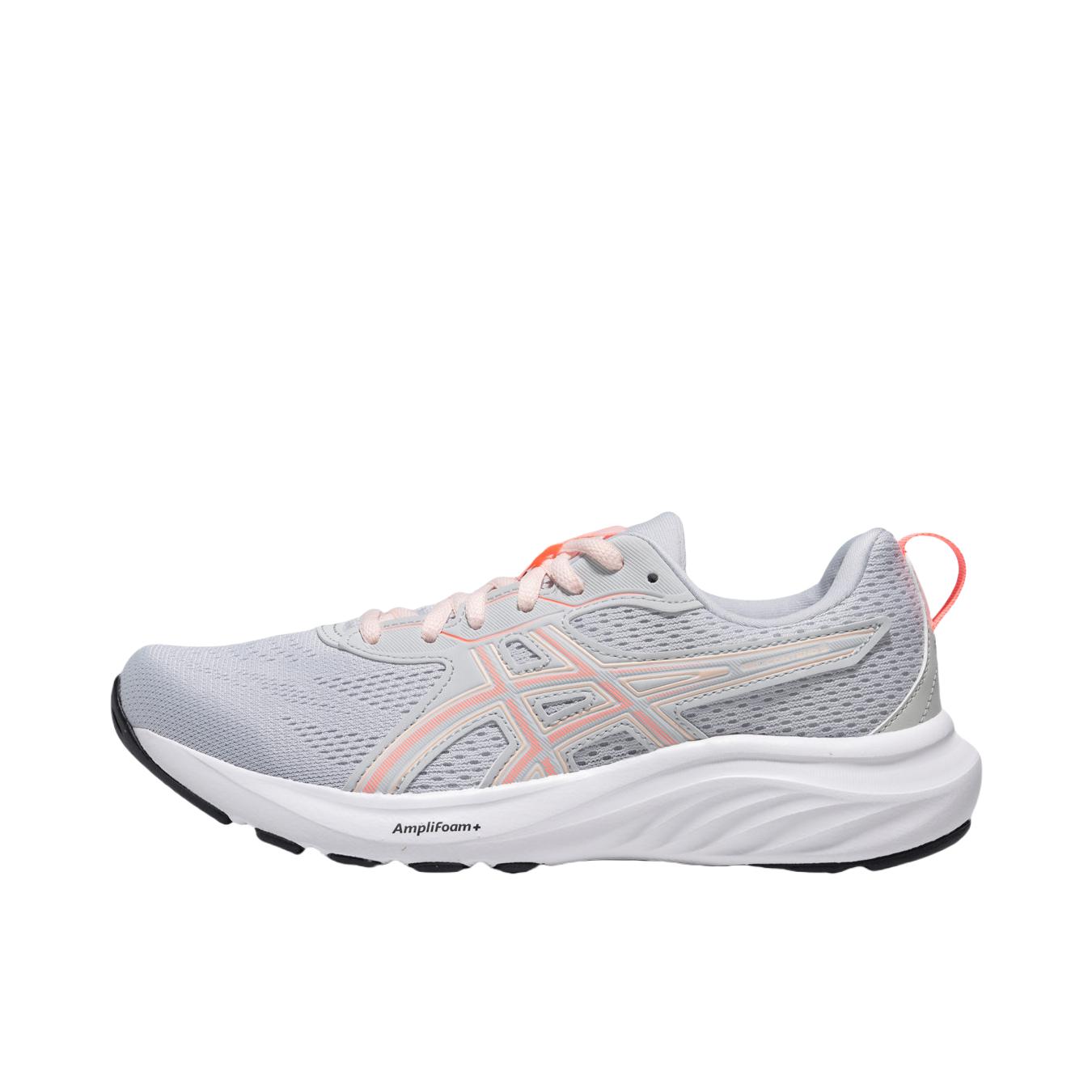 推荐商品：Asics/亚瑟士 Gel-Contend 9 跑鞋 网面透气舒适缓震轻便缓冲轻量回弹支撑系带百搭圆头贴合 灰色/粉色