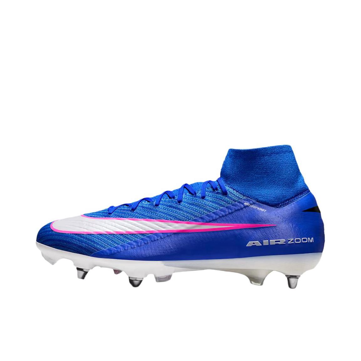 推荐商品：Nike Mercurial Superfly 10 Elite FG 足球鞋 胶质长钉多场地缓震 深蓝色 