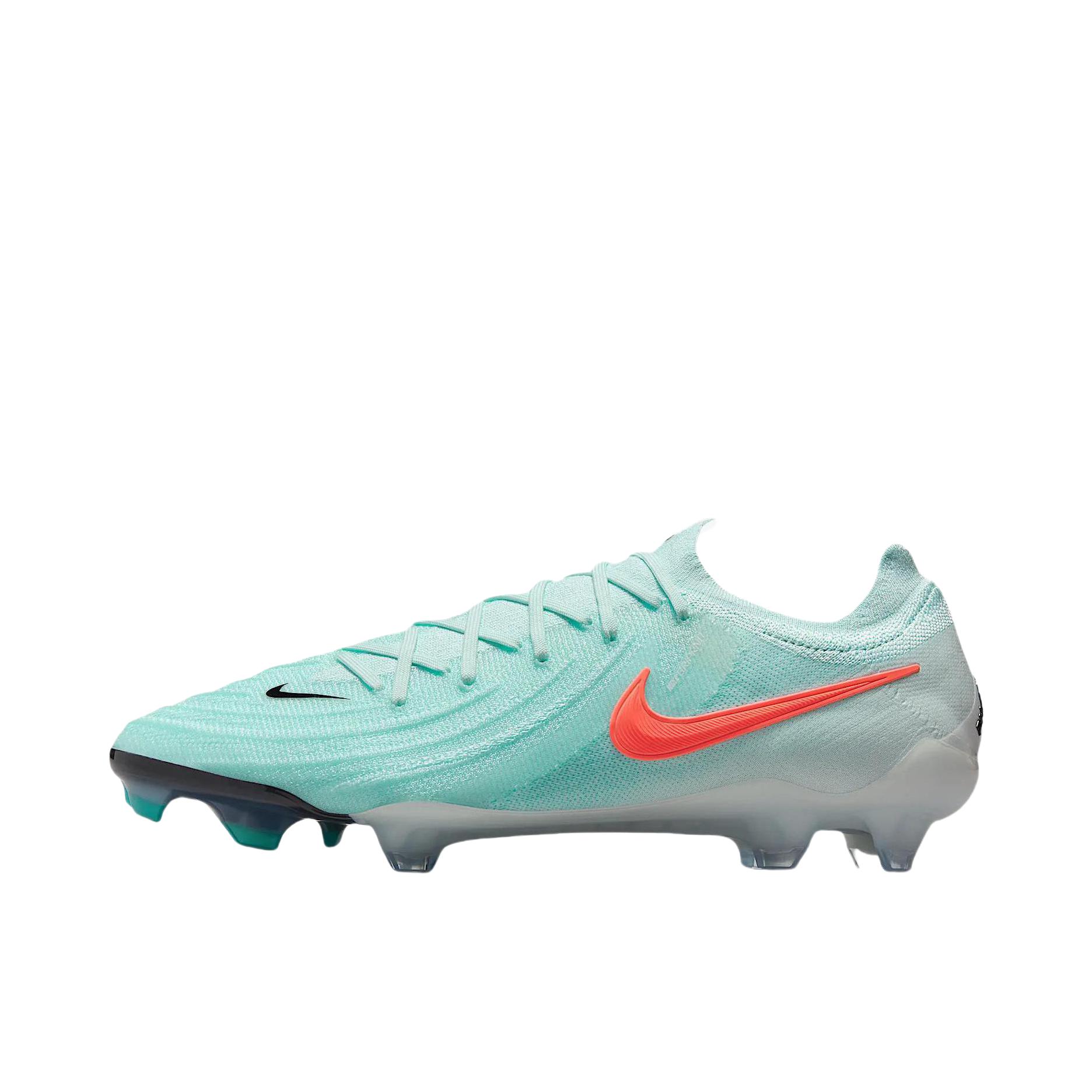 推荐商品：Nike Phantom GX II Elite FG 顶级 胶质长钉 硬天然草场 防滑耐磨 足球鞋 蓝色