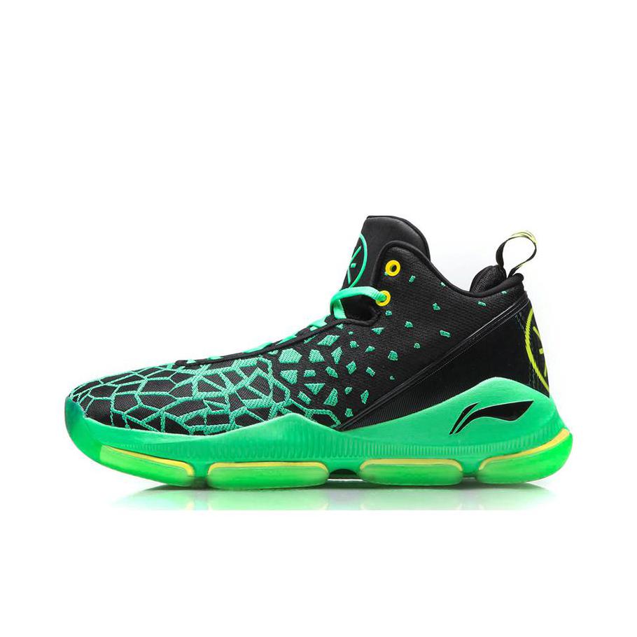 推荐商品：李宁 韦德之道裂变3 防滑轻便 减震耐磨 篮球鞋 绿黑