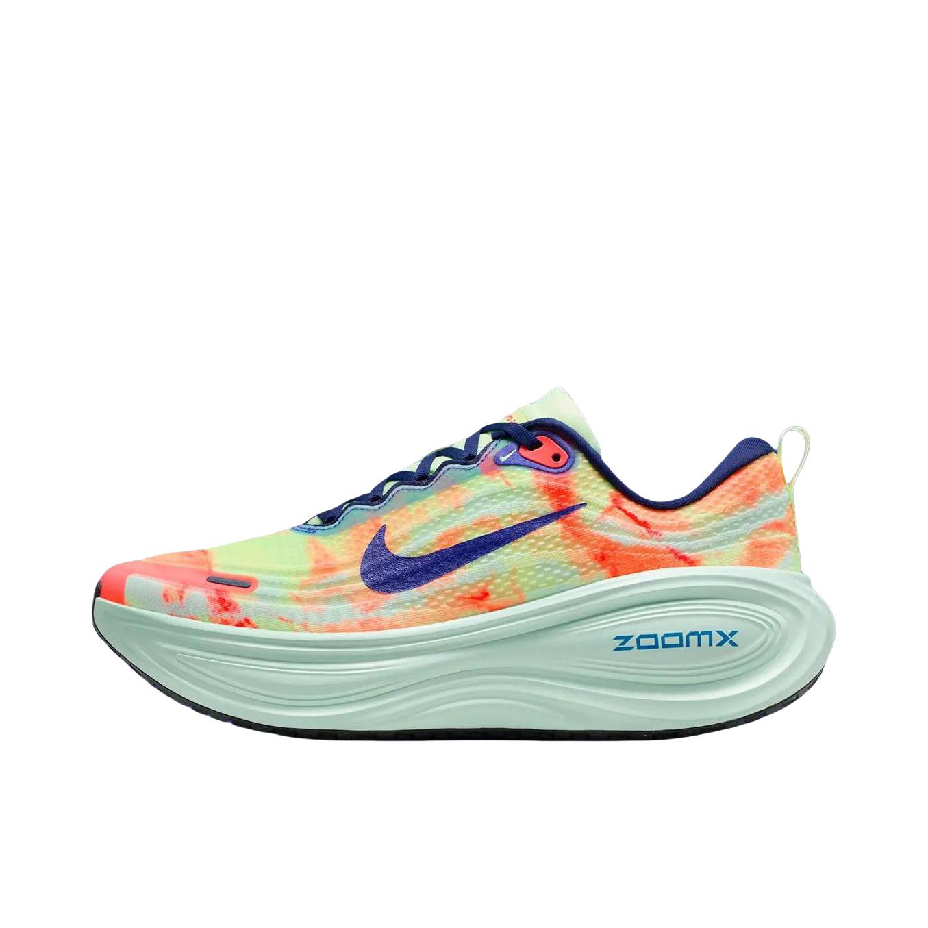 推荐商品：Nike Vomero Plus 超级迈柔 跑鞋 耐磨系带回弹网布支撑缓震轻便训练防滑贴合圆头 浅绿色/浅黄色/熔岩红/深蓝色