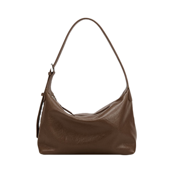 推荐商品：FED 头层牛皮真皮爆款休闲大容量HOBO包斜挎包单肩包