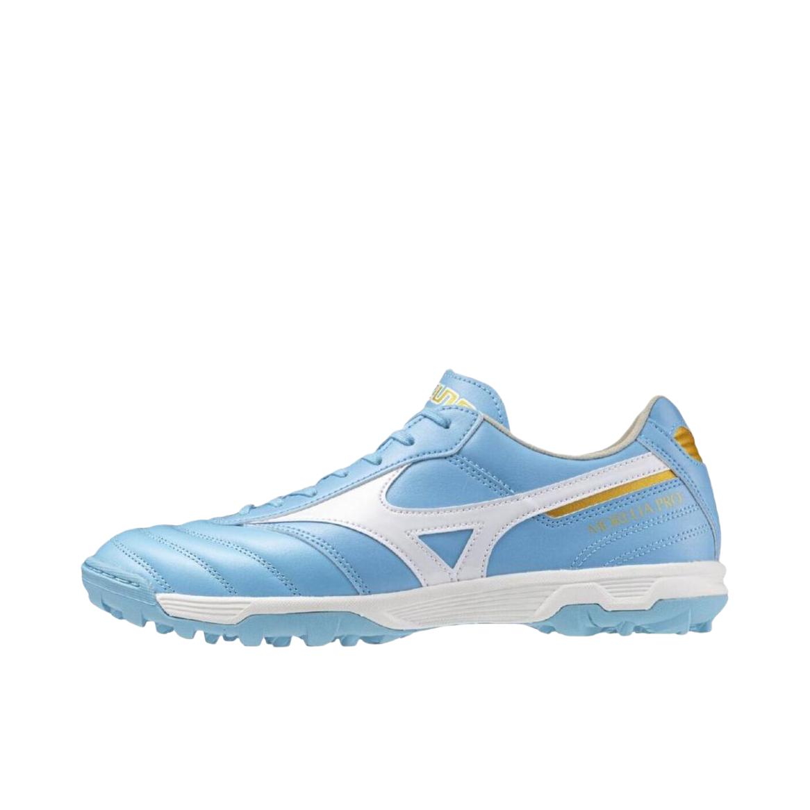 推荐商品：Mizuno/美津浓  MORELIA II PRO AS  圆头 人造草坪 减震 胶质碎钉  足球鞋 天空蓝