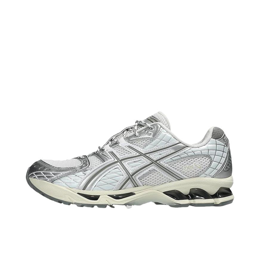 推荐商品：Asics/亚瑟士 GEL-Nimbus 10.1 跑鞋 1复古拼接防滑低帮休闲支撑贴合短跑 白色/银色/黑色