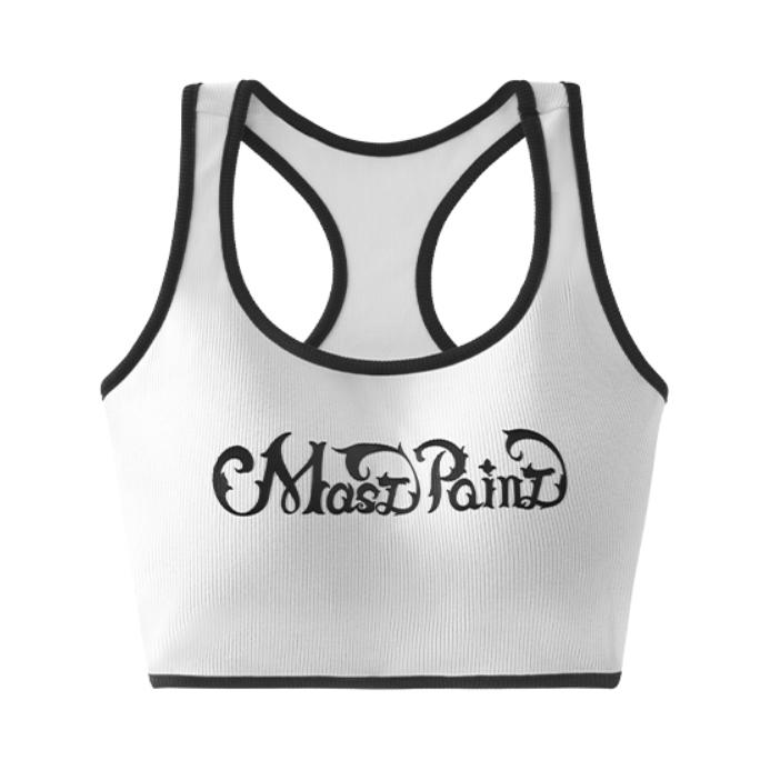 推荐商品：Mast point/麦左 假日物语系列亲肤透气运动内衣 女装 N10E179 白