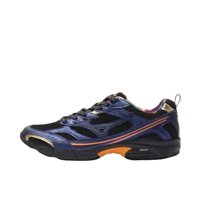 推荐商品：Mizuno/美津浓 MXR OG 防滑 低帮 休闲 坡跟 运动休闲鞋 黑色/镉橙色/蓝色
