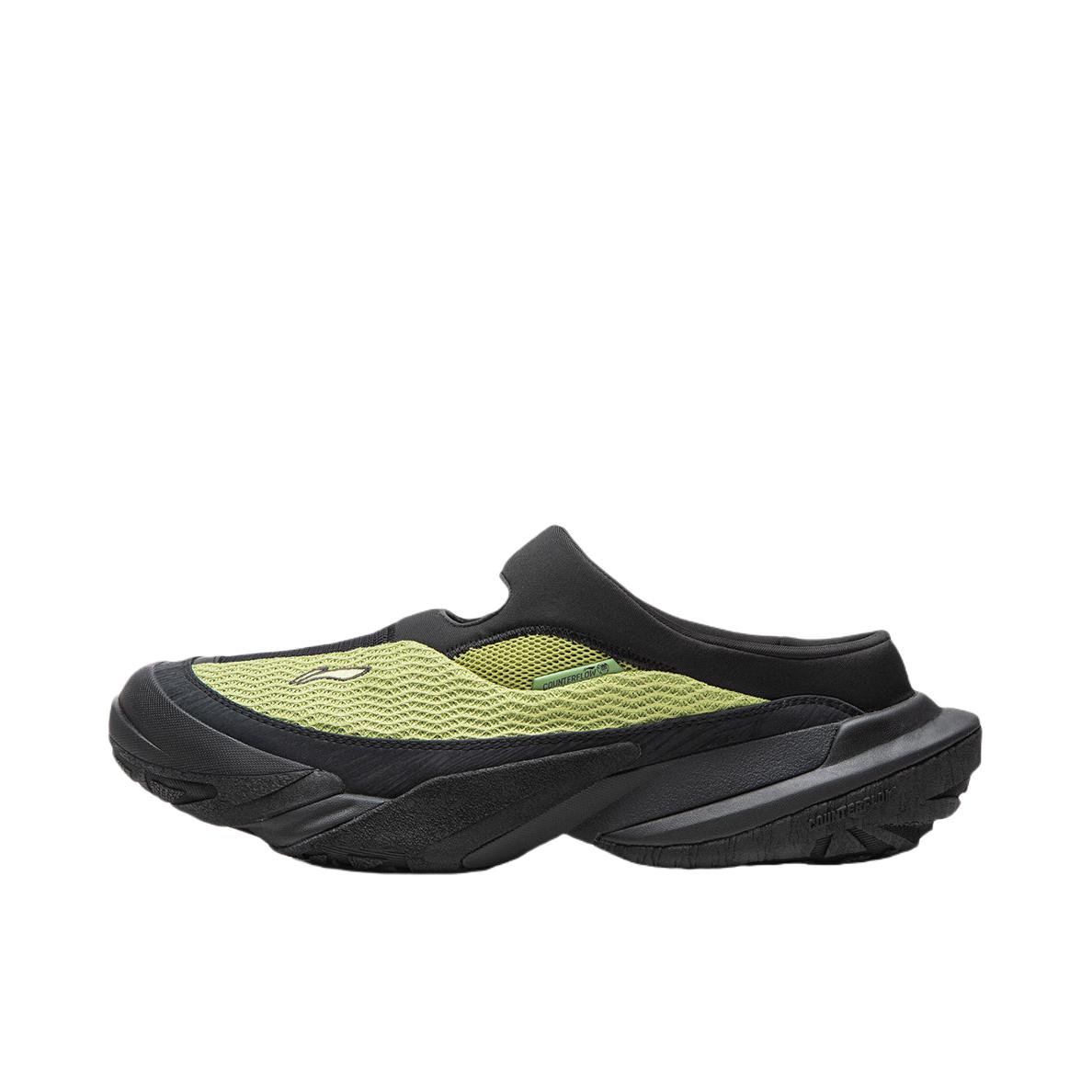 推荐商品：李宁 CF溯 行山 Slipper 户外鞋 溯溪鞋 回弹轻质低帮中性包头一脚蹬缓震 鲜苔绿/暗夜黑