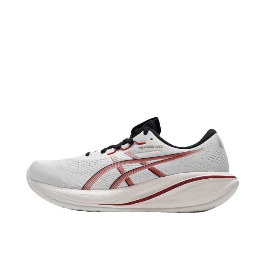 推荐商品：Asics/亚瑟士 GEL-CUMULUS 28 跑鞋 舒适缓震透气耐磨轻便训练马拉松回弹抓地耐穿贴合减震支撑 白色