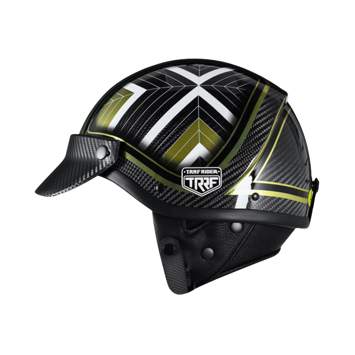 推荐商品：TRRF HF85 3C认证 半盔 碳纤维 轻量化 复古 巡航 电动车头盔