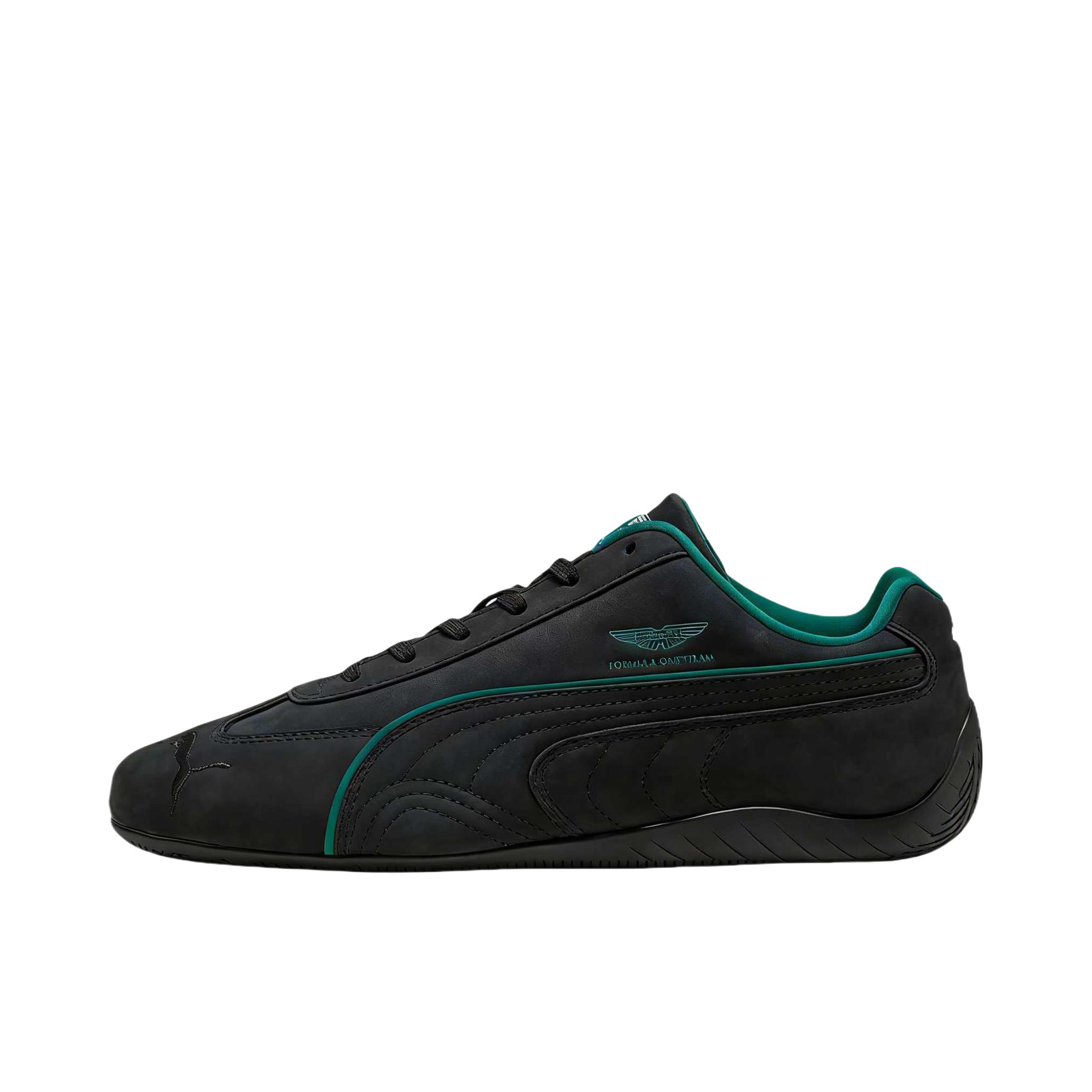 推荐商品：Puma/彪马 Speedcat 系列 运动休闲鞋 系带圆头减震 阿斯顿马丁车队限定/黑色/绿色
