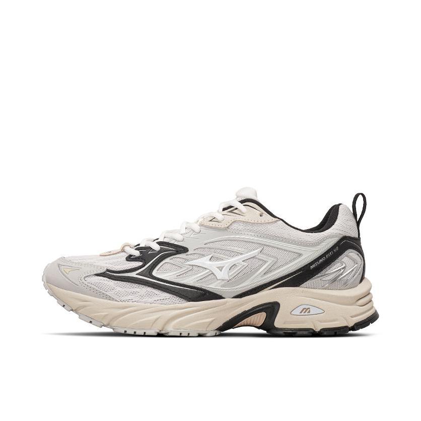 推荐商品：Mizuno/美津浓 FIYI V2 防滑耐磨 缓震 网面透气 低帮 拼接 时尚 跑鞋 白色/浅灰色/黑色/蒸汽灰