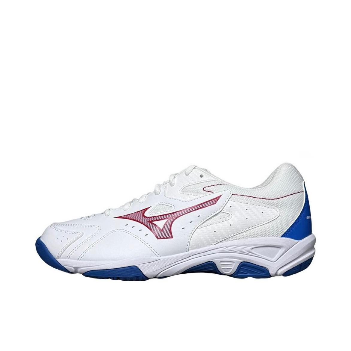 推荐商品：Mizuno/美津浓 SKY BLASTER 运动休闲鞋 舒适时尚耐磨防滑 白色/蓝色/红色