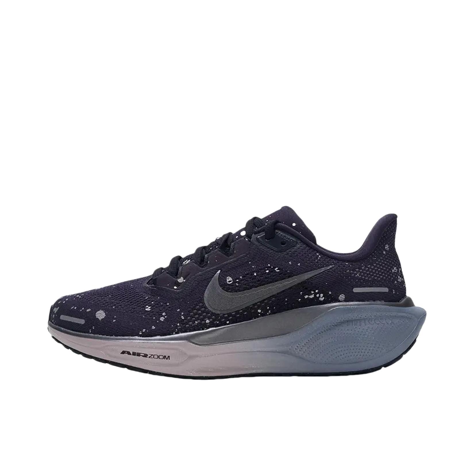 推荐商品：Nike Air Zoom Pegasus 41 飞马 跑鞋 ReactX泡绵缓震透气轻便回弹训练防滑马拉松短跑支撑贴合耐用 紫色/灰色