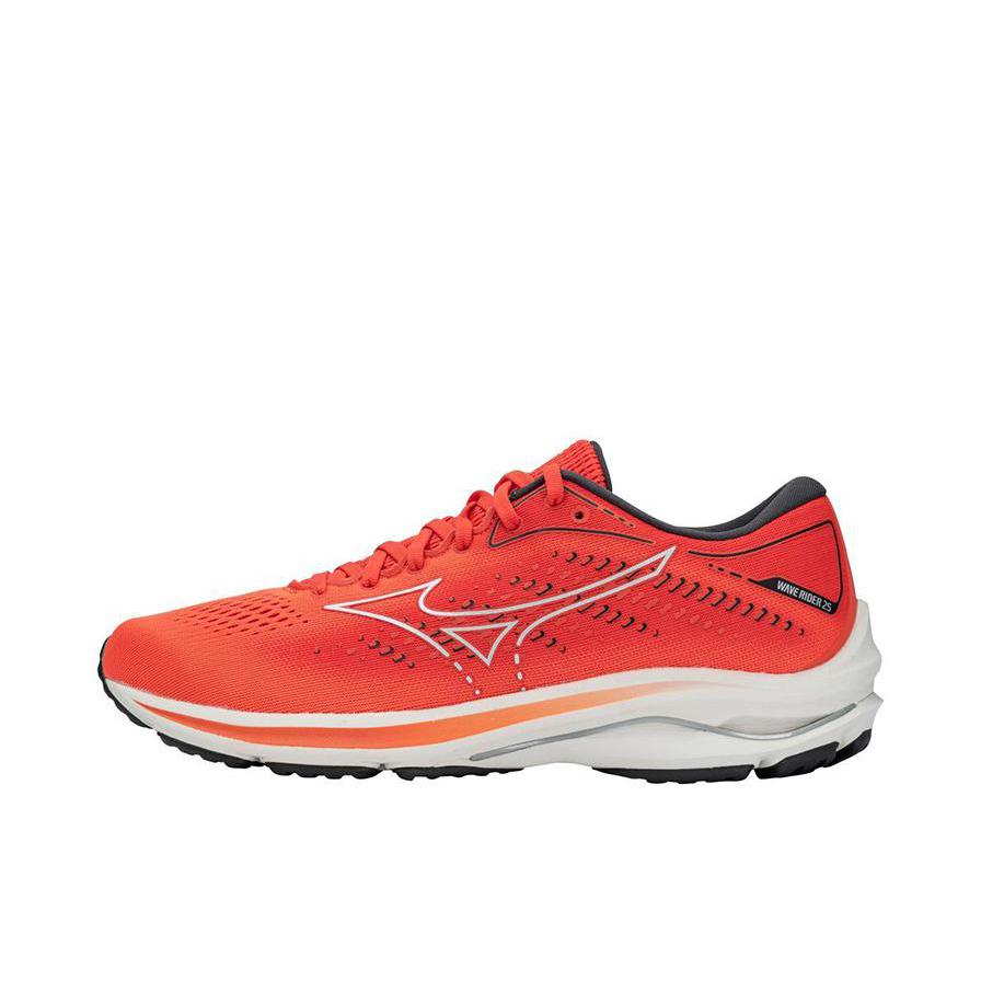推荐商品：Mizuno/美津浓 Wave Rider 25 缓震回弹 防滑耐磨 舒适 透气 健身训练 织物 合成革 跑鞋 橙色