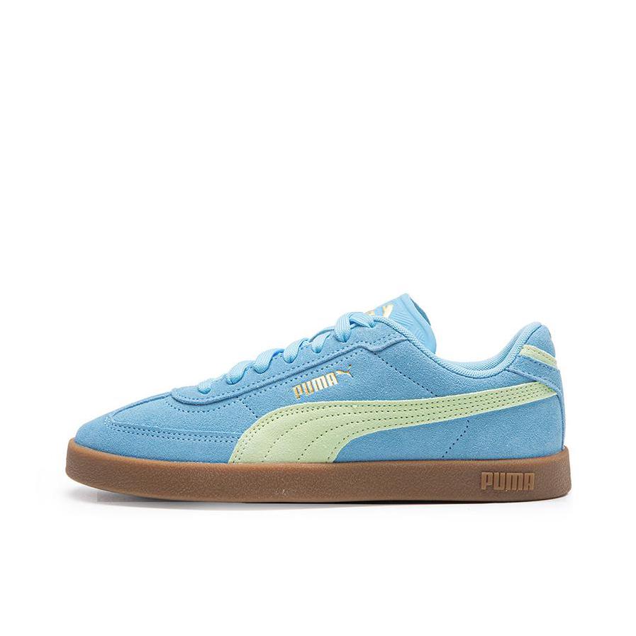 推荐商品：Puma/彪马 Club II Era T头鞋 德训鞋 板鞋 防滑耐磨轻便低帮系带复古百搭 浅蓝色/青苹果绿