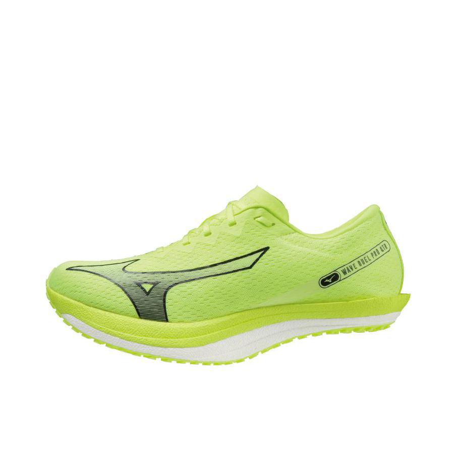 推荐商品：Mizuno/美津浓 Wave Duel Pro 碳板 防滑耐磨 长跑 跑鞋 绿色