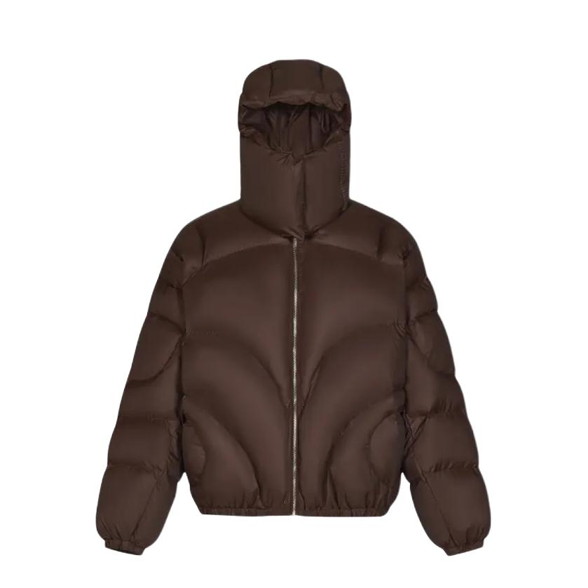 推荐商品：MADE EXTREME 先锋廓形加厚可拆卸帽领长袖棉服 LM-06 棕