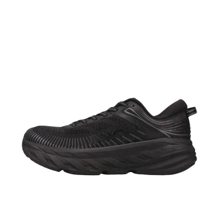 推荐商品：HOKA ONE ONE Bondi 邦代 7 轻便透气 减震 织物 运动 跑鞋 曜黑色