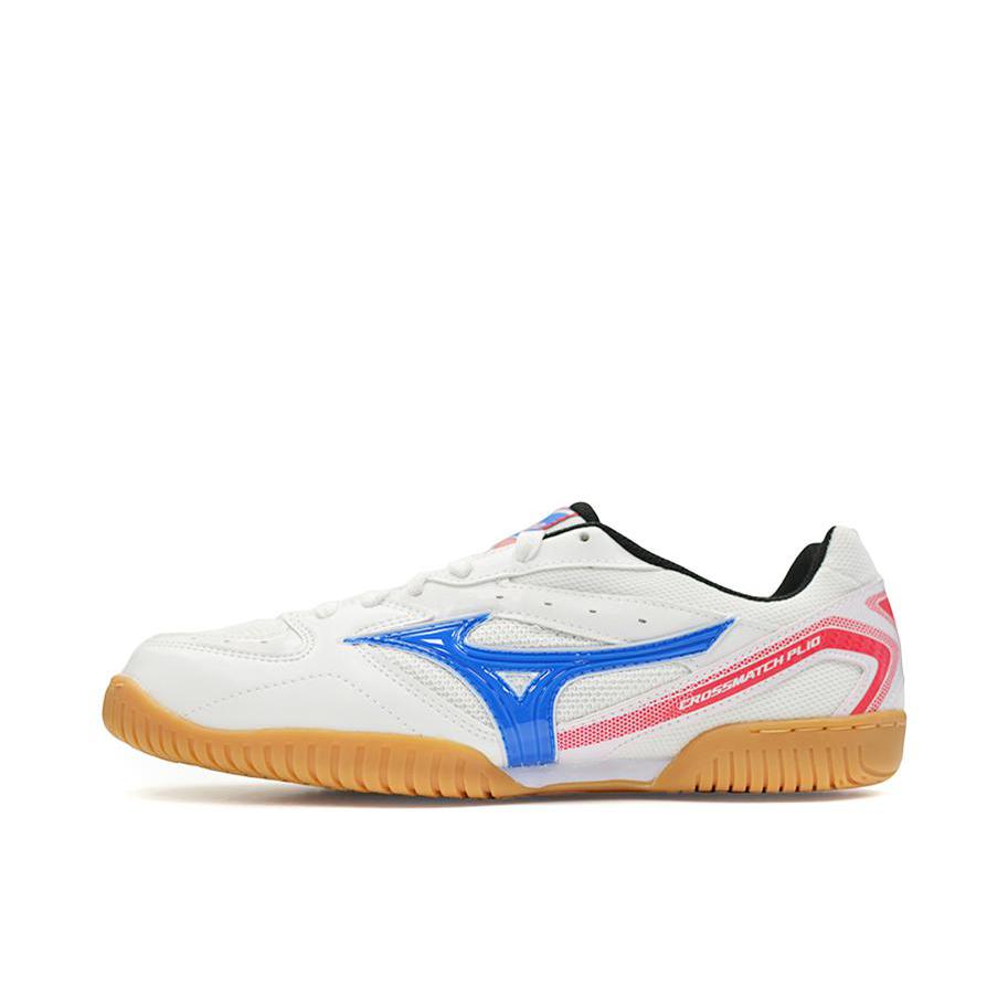 推荐商品：Mizuno/美津浓 Crossmatch Plio RX4 防滑耐磨 舒适透气 缓震 训练鞋 白色/蓝色/红色