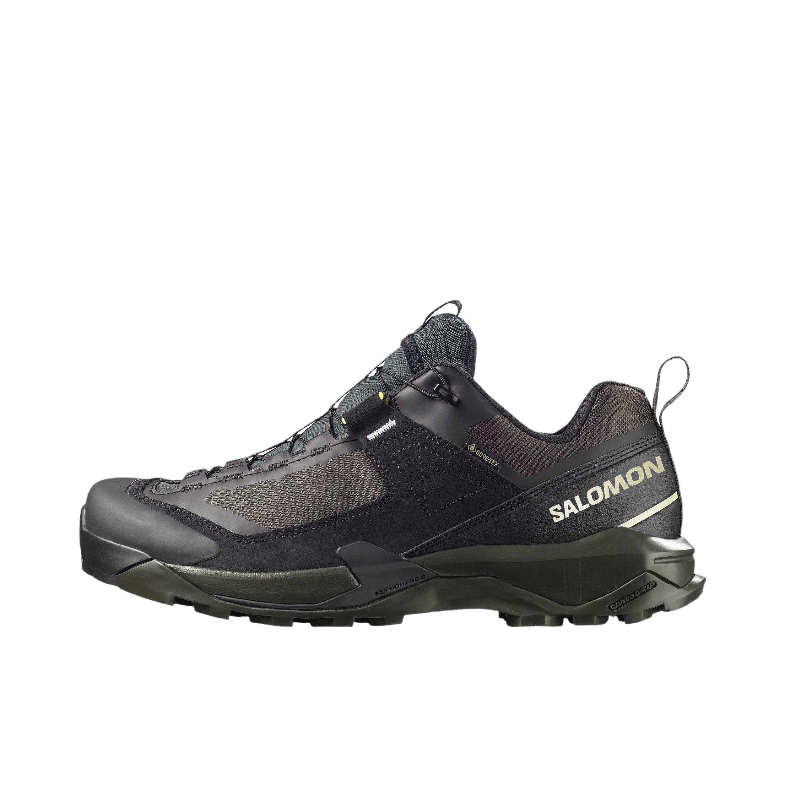 推荐商品：Salomon/萨洛蒙 X Ultra Alpine GTX 防水 防滑耐磨 抽绳 圆头 户外鞋 徒步鞋 黑色/泥炭色