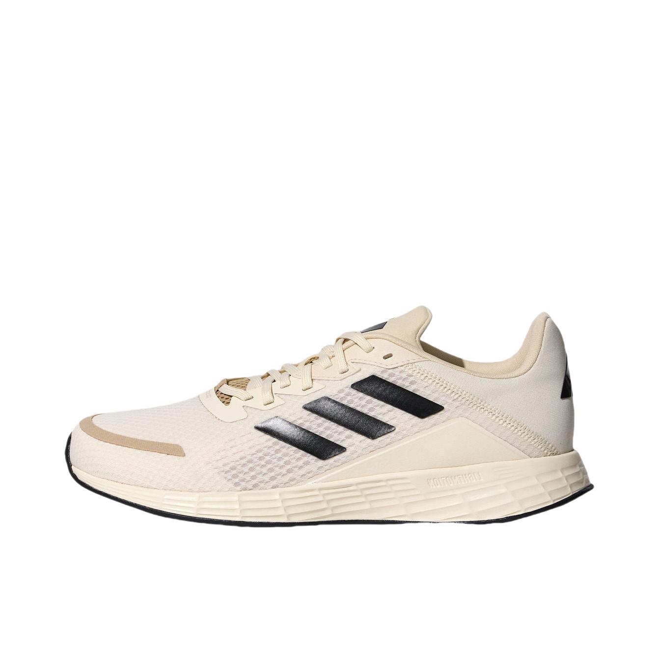推荐商品：adidas Duramo SL 跑鞋 缓震网面透气训练织物轻运动轻盈回弹 奇妙白/黑色/暖沙色