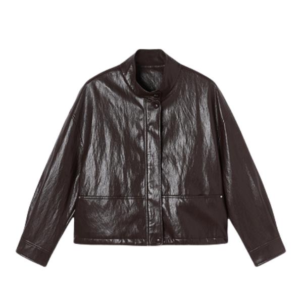 推荐商品：香影 短款pu立领皮衣 女装 F86C241 咖