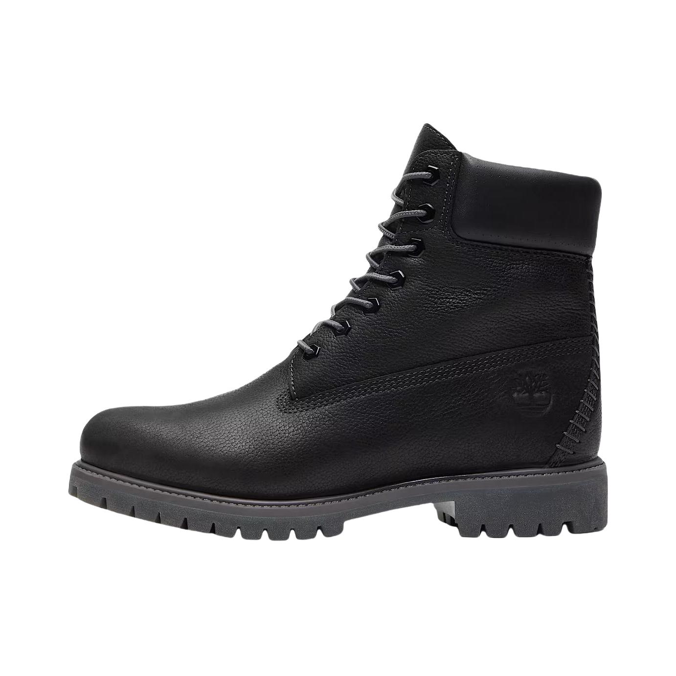 推荐商品：Timberland/添柏岚 6 Inch Premium 马丁靴 短筒厚底防水系带贴合 黑色