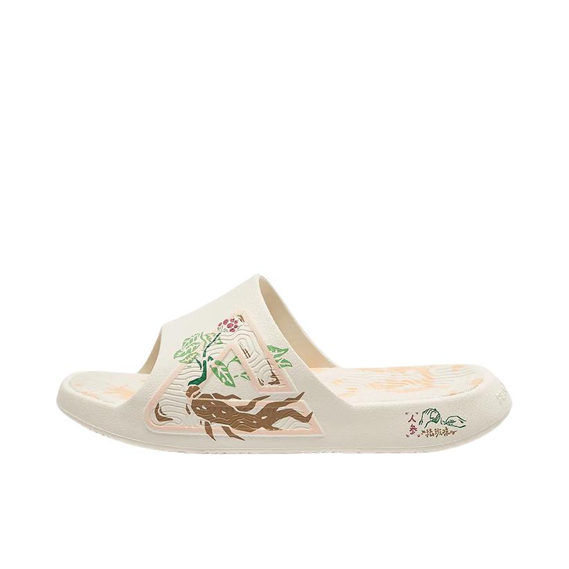 推荐商品：匹克 态极 拖鞋 运动日常通勤一字防滑减震情侣 白色/粉色