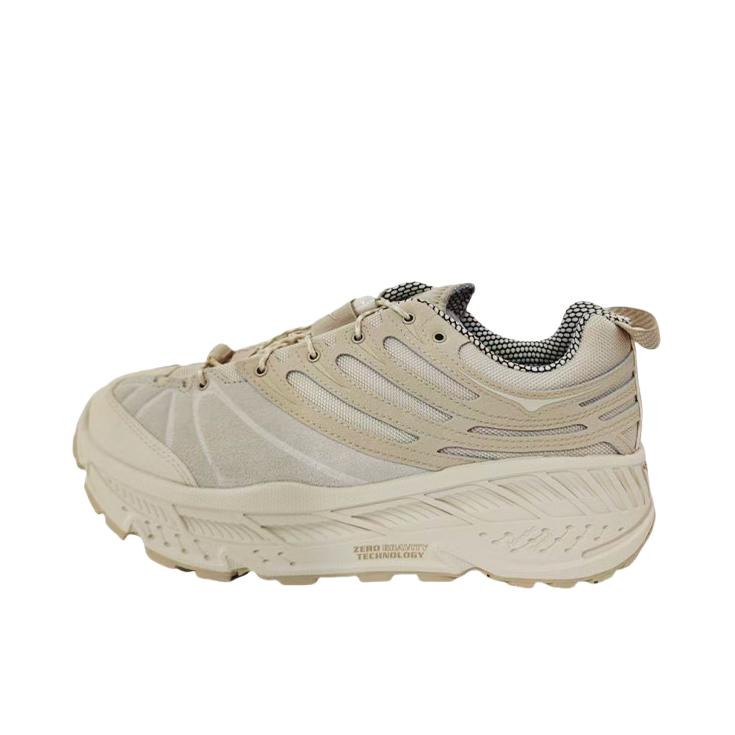 推荐商品：HOKA ONE ONE  Stinson Evo OG  舒适缓震  低帮 越野鞋 系带 防滑耐磨 百搭  跑鞋 沙色