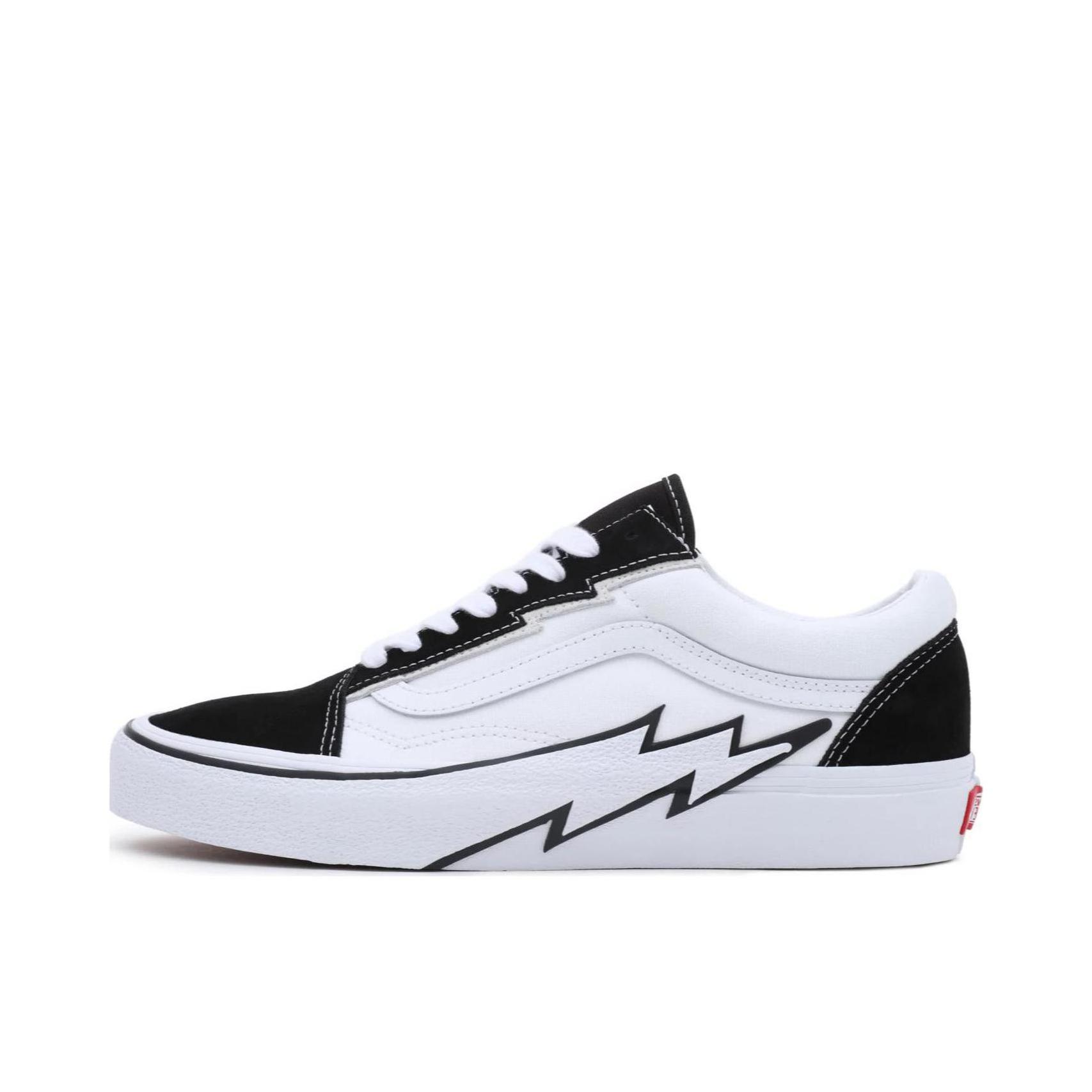 推荐商品：Vans/范斯 Old Skool 滑板鞋 板鞋 轻便防滑复古舒适经典 黑色/浅白色