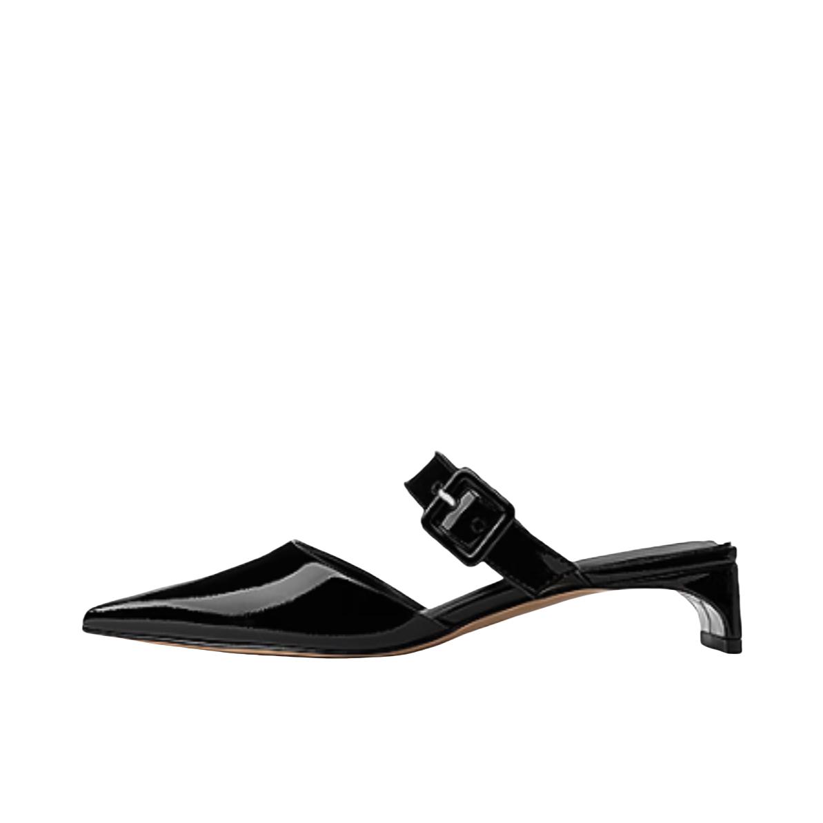 推荐商品：CHARLES&KEITH 高跟鞋 尖头漆皮舒适 CK1-60580327 黑色