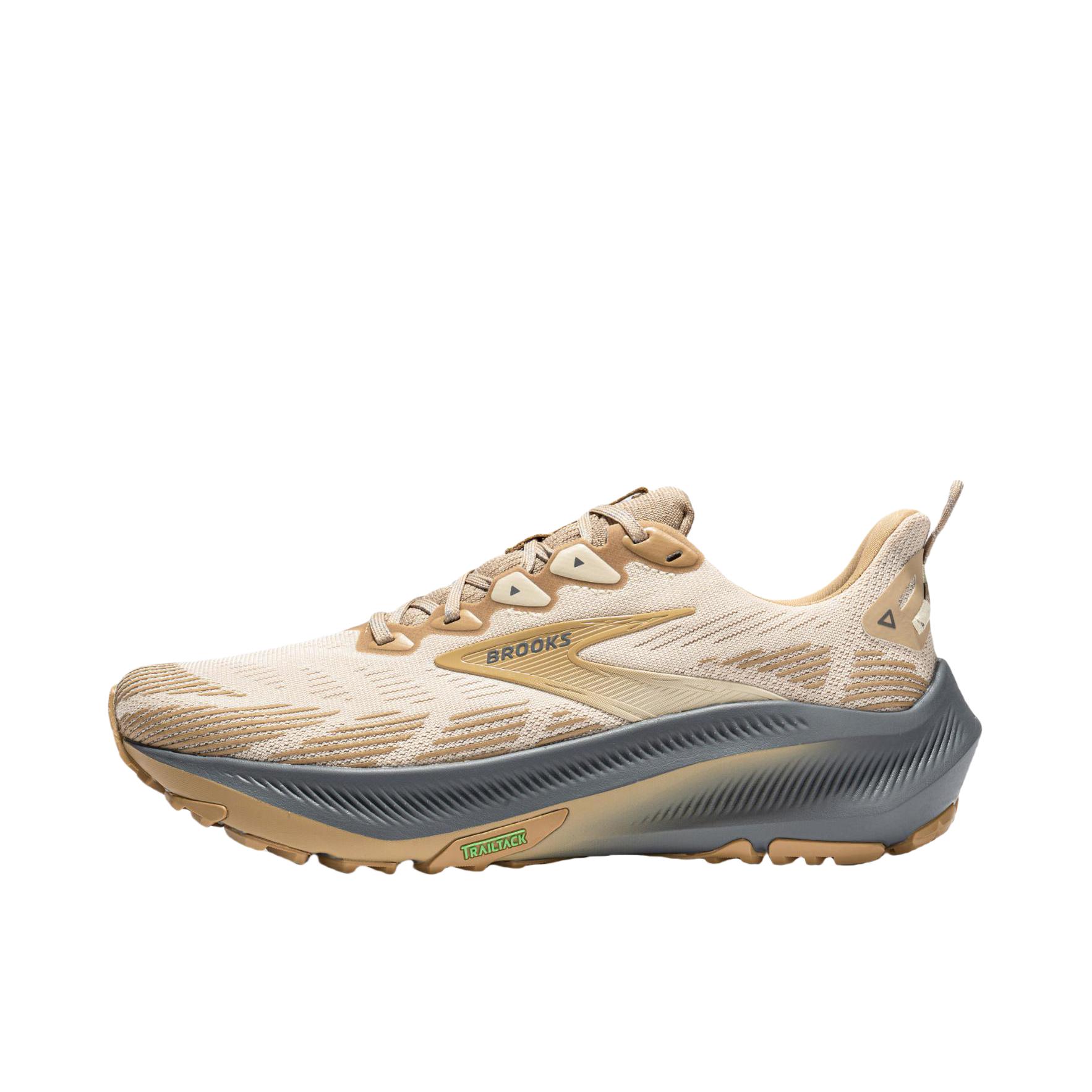 Brooks/布鲁克斯 Ghost Trail 越野跑鞋 百搭圆头透气舒适 浅沙黄/星鱼棕/灰色