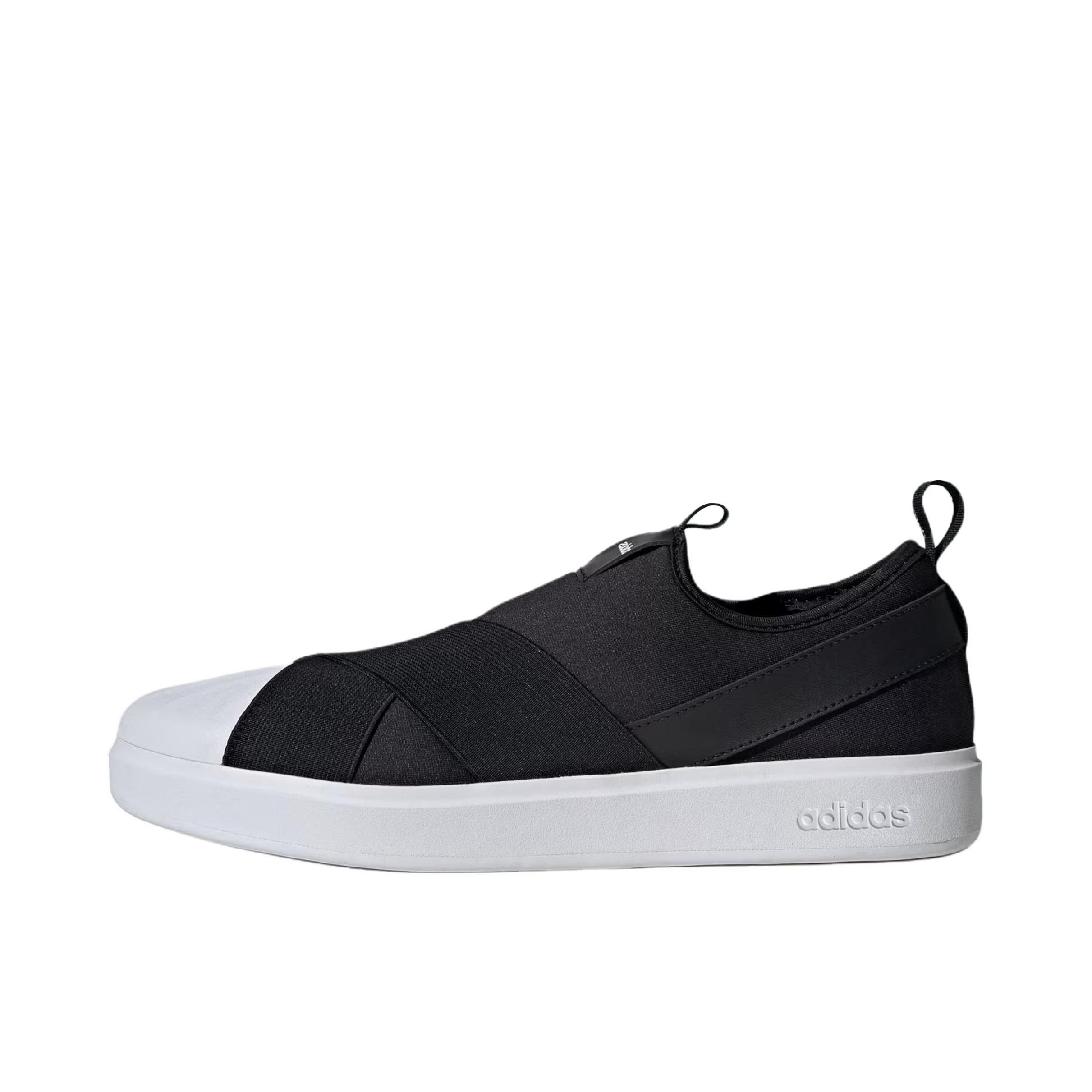推荐商品：adidas Originals Superstar Slip On 板鞋 贝壳头经典轻便透气防滑耐磨一脚蹬运动休闲低帮贴合 黑色/白色
