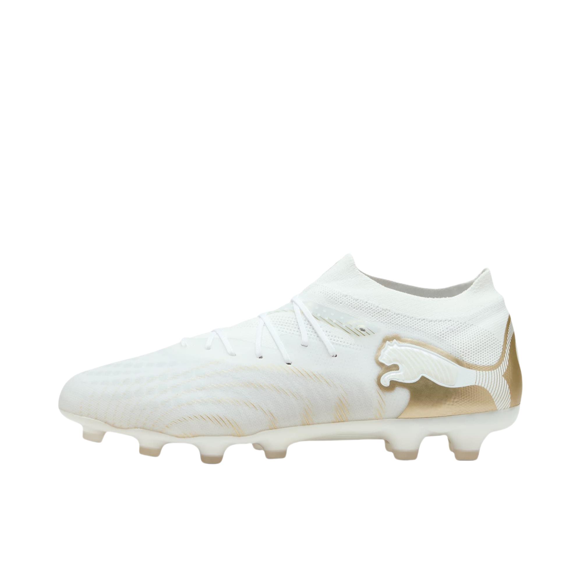 推荐商品：Puma/彪马 FUTURE 9 ULTIMATE AG 足球鞋 钉鞋 胶质短钉人造草坪系带 奶白色/金色