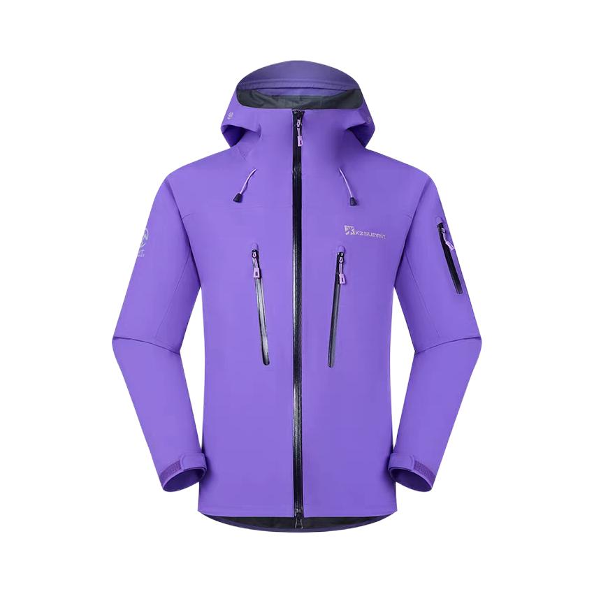 推荐商品：k2summit/凯图巅峰 防风防紫外线防水耐磨冲锋衣 AA060 旷凝紫