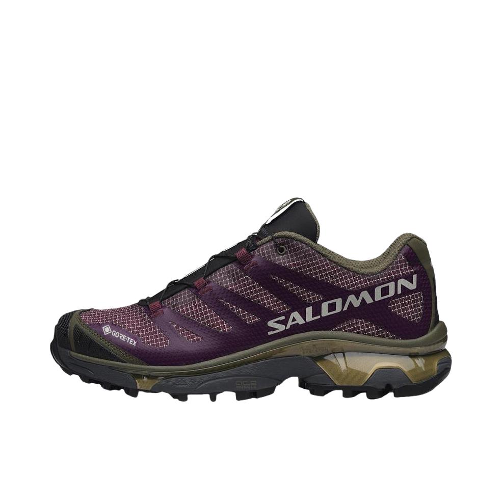 推荐商品：Salomon/萨洛蒙 XT-4 OG 包裹性 减震回弹 网布透气 防滑耐磨 越野 户外休闲鞋 深紫色