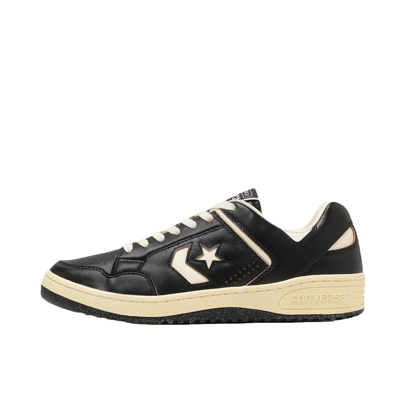 推荐商品：Converse/匡威 Weapon Sk Ox 防滑耐磨 防水 舒适透气 百搭复古 时尚 板鞋 曜石黑/米色