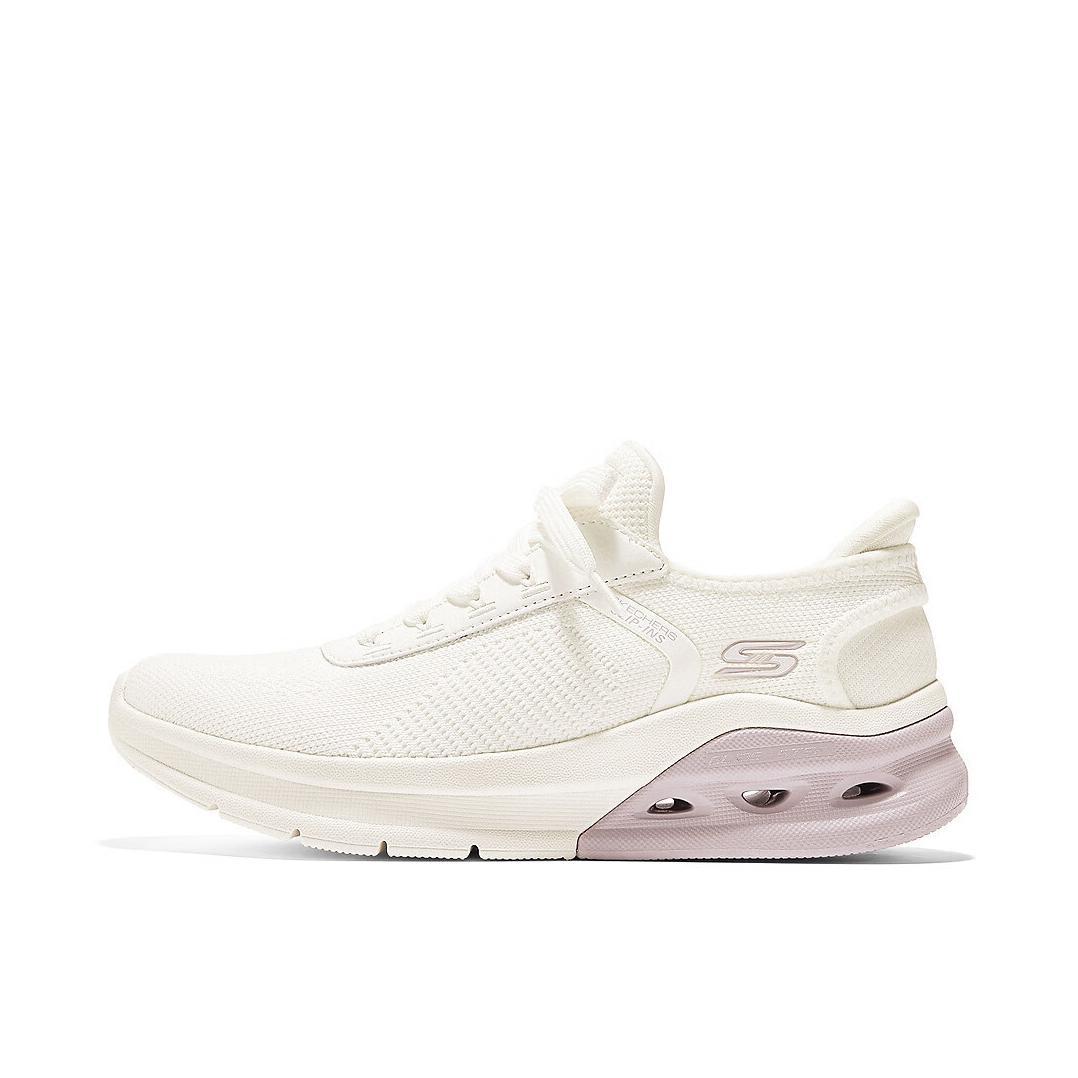 推荐商品：Skechers/斯凯奇 Slip ins 厚底 中跟 防滑耐磨 缓震回弹 舒适百搭 运动休闲鞋 117638 女款/乳白色