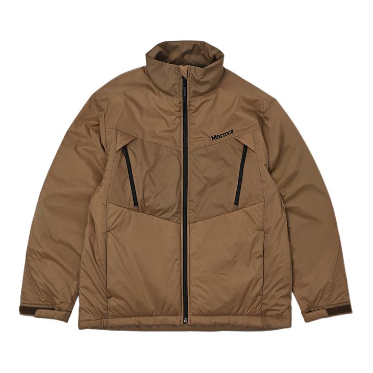 推荐商品：Marmot/土拨鼠 Light Trace Padding系列保暖拉链立领棉服 MTFW25MJK024 咖啡/男款